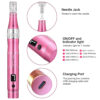 Microneedling Pen M1 Professional TBPHP Wireless Dermapen,7 Speed Levels 0.25-2.5mm Adjustable (Pink)